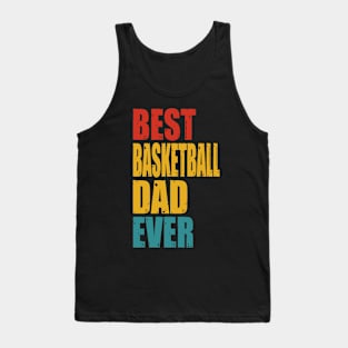 Vintage Best Basketball Dad Ever T-shirt Tank Top